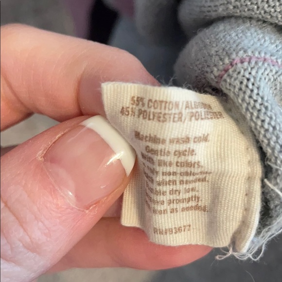 Decree Purple/Gray Stripe Button Cardigan - Picture 5 of 5